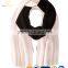 Simple Knit Thick Merino Wool Scarf with Zipper