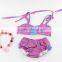 Girl Floral Bikini Swimwear Ruffle Blommer And Top Sets Two Pieces Outfits