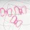 Bowknot shape planner paper clip customizable planner accessories