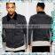 Black Denim Fleece Jacket for Mens with Variations Tops