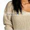 Ladies Tops Latest V Neck Women Sweater Designs