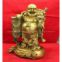 laughing buddha carried gold coin