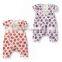 summer kiwi fruit short sleeve 100% cotton baby girl romper