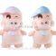 OEM Pink And Beige Colors Stuffed Plush Pig Toy Keychain