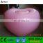Inflatable heart shaped cushion inflatable seat for inflatable furniture