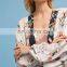 Women Costume Floral Kimono With Dolman Sleeve