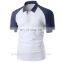 Promotional Raglan Sleeve Blank Polo T Shirt For Men 100% Cotton