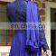 OEM hot selling plain new model abaya in dubai,blue lace muslim women dress