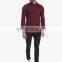 New arrival man shirt custom maroon color shirt adult ruffle raglan shirt high quality dress shirt man wholesale