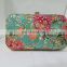 Floral Design Clutch Bag