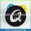 china OEM custom simple round rubber badge wholesale 3D pvc patch