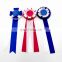 fancy promotional gifts of high quality porcelain ribbon rosettes/tin plate rosettles