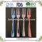 Food Safe Grade Gift Color Box Pacage 160Pieces Blush Gold Plastic Cutlery Set Includes 80 Forks 40 Spoons 40 Knifes