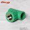 Chinese factory plastic water pipe connectors green Din standard ppr pipe fittings