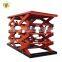 7LSJG Shandong SevenLift 10 ton 4m high electric stationary manual indoor scissor lift platform