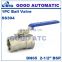 GOGO High quality 1PC Ball valve Stainless steel DN65 Female thread 2 1/2 inch BSP SS304 201 SS316L 2 way Ball Valve