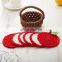 Yarncrafts Wholesale Cute Handmade Heat Insulation Crocheted Coasters,Crochet Cup Mat