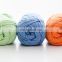 super soft pure color cotton crocheting yarn for baby wear