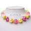 Princess Girl Necklace Bracelet Set Candy Color Bubble Beads Kids Sweet Necklace Gift