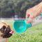 HQP-WS003 HongQiang Pet Portable Drinking Bowl 3 in 1 Multifunction Poop Scoop Waste Bag Dispenser Water Bottle Cup With Filter