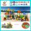 Plastic water used children outdoor long playground big slides for sale