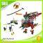 2016 newest products Super Fighter plastic connecting blocks for kids