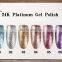 Attractive 24k Platinum Fingernail Polish uv Gel Jar Kit Private Label Nail uv Gel Global Fashion