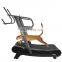 Curved treadmill & air runner exercise equipment with resistance bar low noise and best price commercial gym equipment