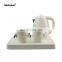 hotel equipment turkish electric tea kettle with tray set/electric kettle with keep warm tea