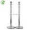 Retractable Stainless Steel Queue Stanchion Pole Crowd Control Barrier