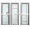 New Design Door Aluminium Frame Frosted Double Tempered Glass Interior Toilet Door