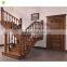 modern design carving wooden stair balcony railing ideas