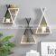 fashion rustic style wooden decorative shelf home decoration wall mounted display wood shelves