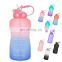 poly clear 24oz recycling pink plastic drinking leak proof bpa free tritan sports 1 gallon blank fitness bottles