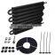 Aluminum 8 pass Tube & Fin 5/6''  Manual Radiator Converter Kit Transmission oil cooler 8 row