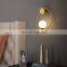 Creative Nordic Simple Wall Lamps Fashion Bedroom Bedside Warm Household Wall Mount Lamp