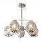 Hot Sale 2022 Ceiling Hanging Lamp Modern Simplicity Chrome Iron Round Glass Ball Chandeliers Restaurant Pendant Light