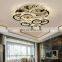 Fancy lights led ceiling lighting stainless steel k9 crystal ceiling pendant lamp for living room