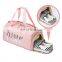 Private Label Personalized Drawstring Water Resistant Water Proof Gym Bag for women with Shoe and Wet Clothes Compartments