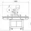 Automatic top label machine date and batch labeling machine for pouch card box labeling machines