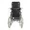 Popular Manmade High Back Recliner Handicapped Reclining Commode Wheelchair Fully Recumbent Wheelchair Paralyzed Elderly Disabled