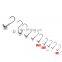 5X strong fishing hooks high quality carbon steel assist hook jigging hooks in bulk can with soft lure