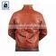 Eye Catching Design Hot Selling Snap Button Closure Type Genuine Leather Jacket for Men