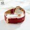 SHENGKE Watch 3ATM Waterproof Wristwatch Red Woman Watch Red Quartz Watches Ladies Hand K0103L Reloj Para Mujer