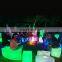 coffee shop led furniture waterproof glowing illuminated outdoor beach led furniture table and chair set