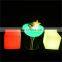 LED Bar furniture Mesa brillante de fiesta Taburete cubo resplandeciente cube chair 40 cm led stool party event cocktail tables