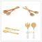 Bamboo cooking utensil with colourful handle /bamboo utensil set Original China Manufacturer