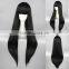 High Quality 80cm Long Straight Bleach Cosplay Hair Wigs kurotsuchi nemu Black wigs Synthetic Anime Wig Party Wig