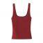 2025 summer new fashion temperament beautiful back sleeveless wide shoulder strap T-shirt