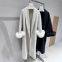 Lazy goddess, double-sided woolen fabric, simple temperament, loose and high-end feel. The jacket looks thin, cool, gentle and niche